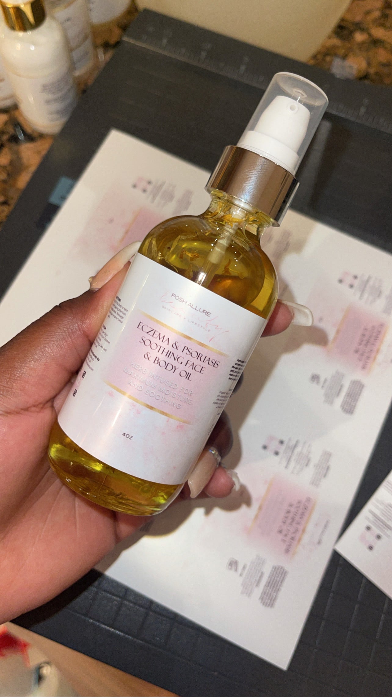 Soothing Eczema Psoriasis Face + Body Oil - Posh|Allure Beauty